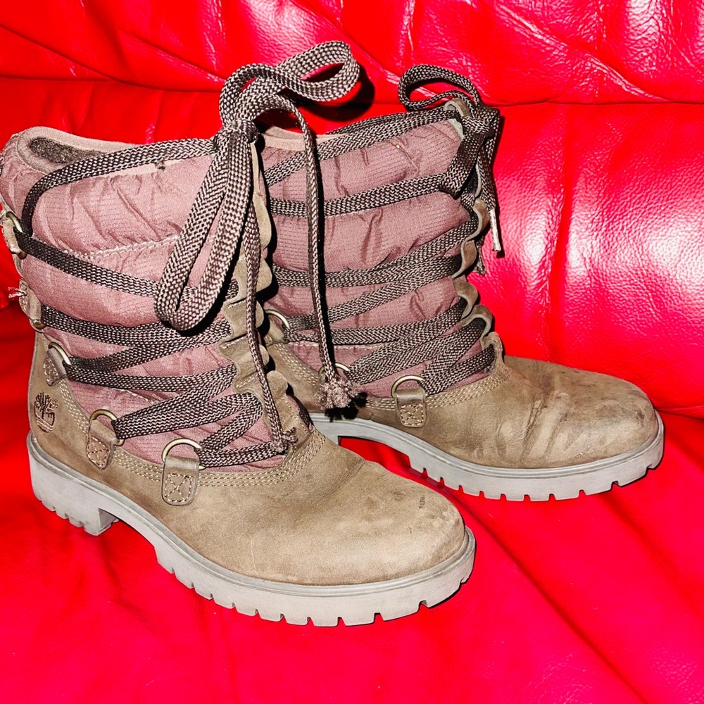 Timberland 650 woman’s nubuck fur lined boots